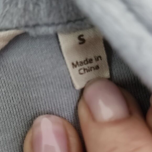 Soft Surroundings Auberon Mini Dress Coziest Zip-Up Tunic Pullover Silver S (12) - Picture 5 of 8